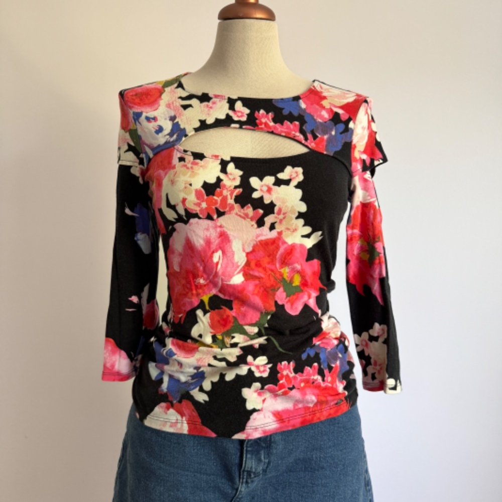 Guess - Black Floral Shirt
